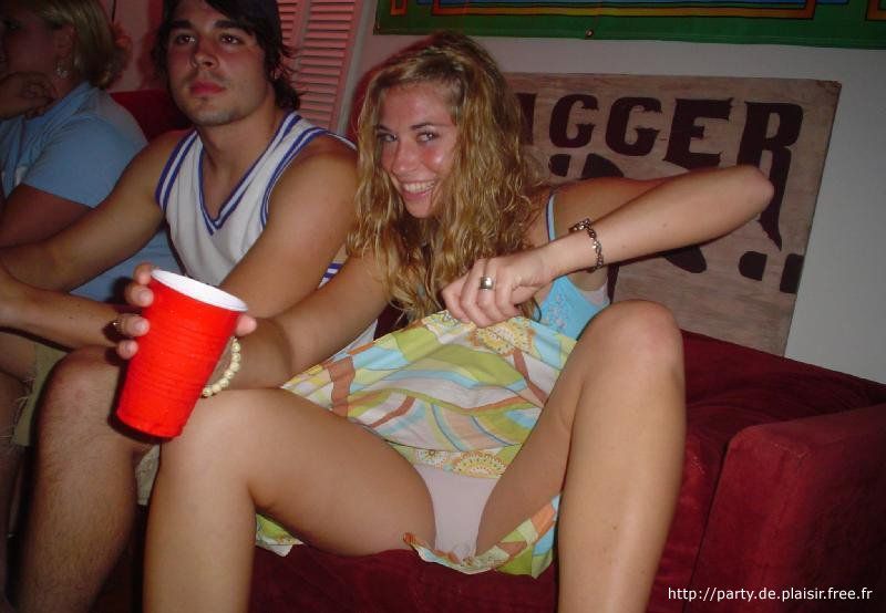 Party girls upskirt pics