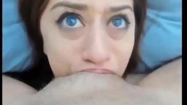 Blue eyes orgasm